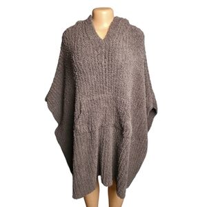 Barefoot Dreams CozyChic Ribbed Hooded Poncho
